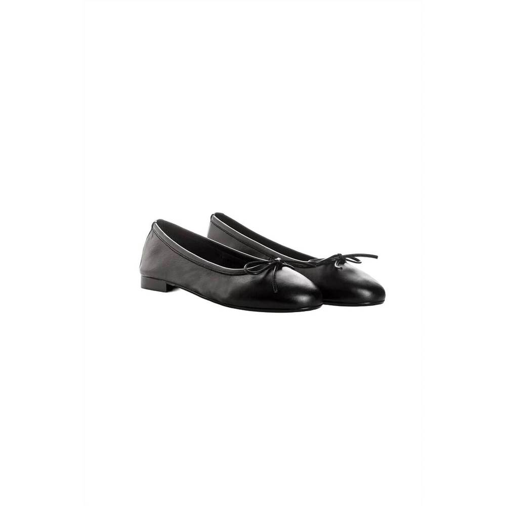 NEW REQINS women's carmen flats in noir